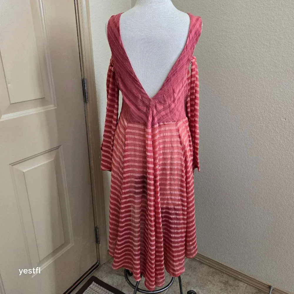 Free People Love It Side Tie Midi Dress size S